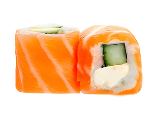 Photo de SAUMON ROLL CHEESE CONCOMBRE X6