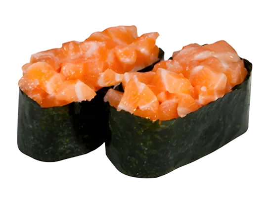 Photo de SUSHI TARTARE DE SAUMON X2